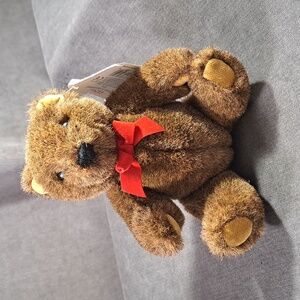 Vintage Gund Gunderbear Dark Brown Jointed Teddy Bear Toy VG 8" 1993
